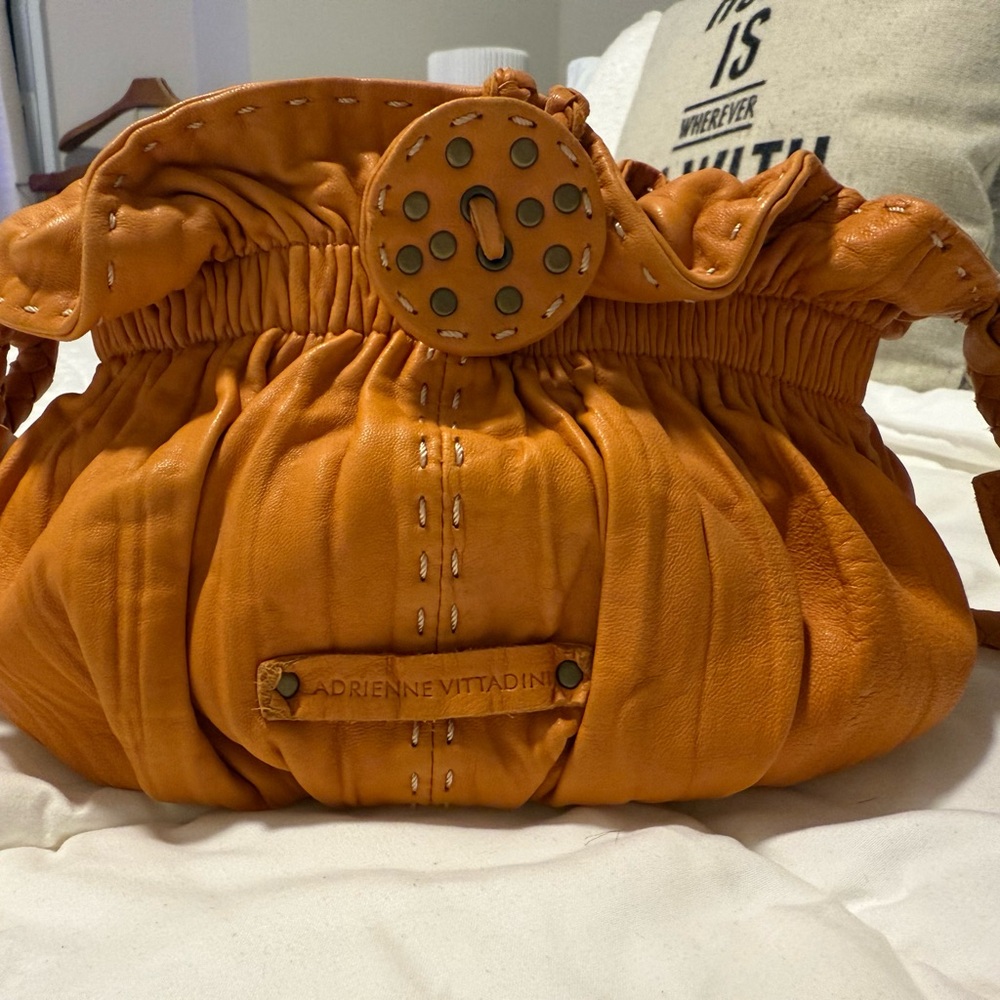 Adrienne Vittadini Vibrant Orange Shoulder Bag